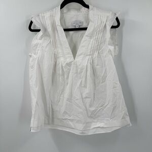 Derek Lam Collectove White V-Neck Blouse Women’s Size 42